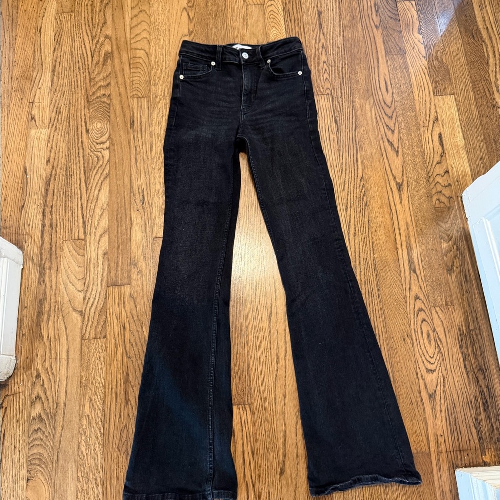 Zara Black Flare Jeans